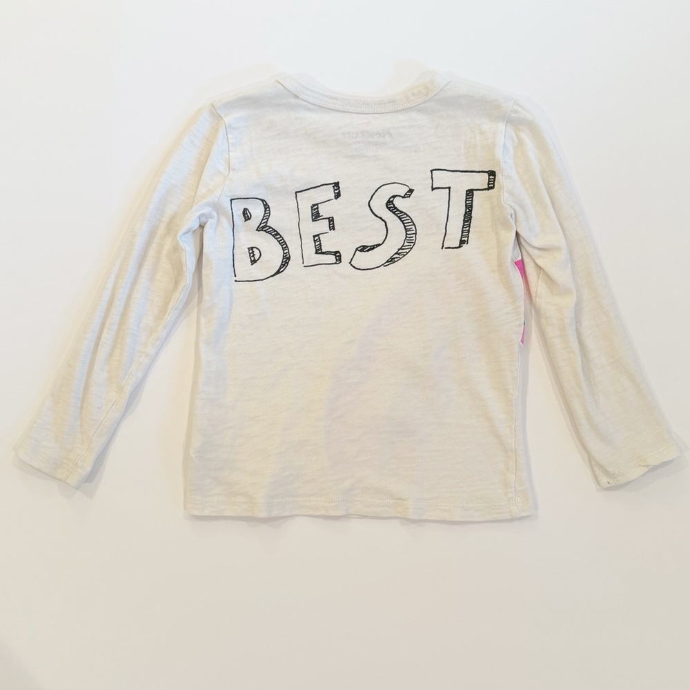 Crewcuts 6-7 Long Sleeve Best Friend Top - Picture 2 of 8